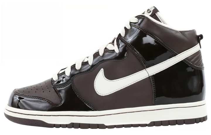 Nike Nike Dunk PRM Woodgrain Slip Resistant, Lightweight, And Breathable High top Skateboard Shoes Unisex Black Gray