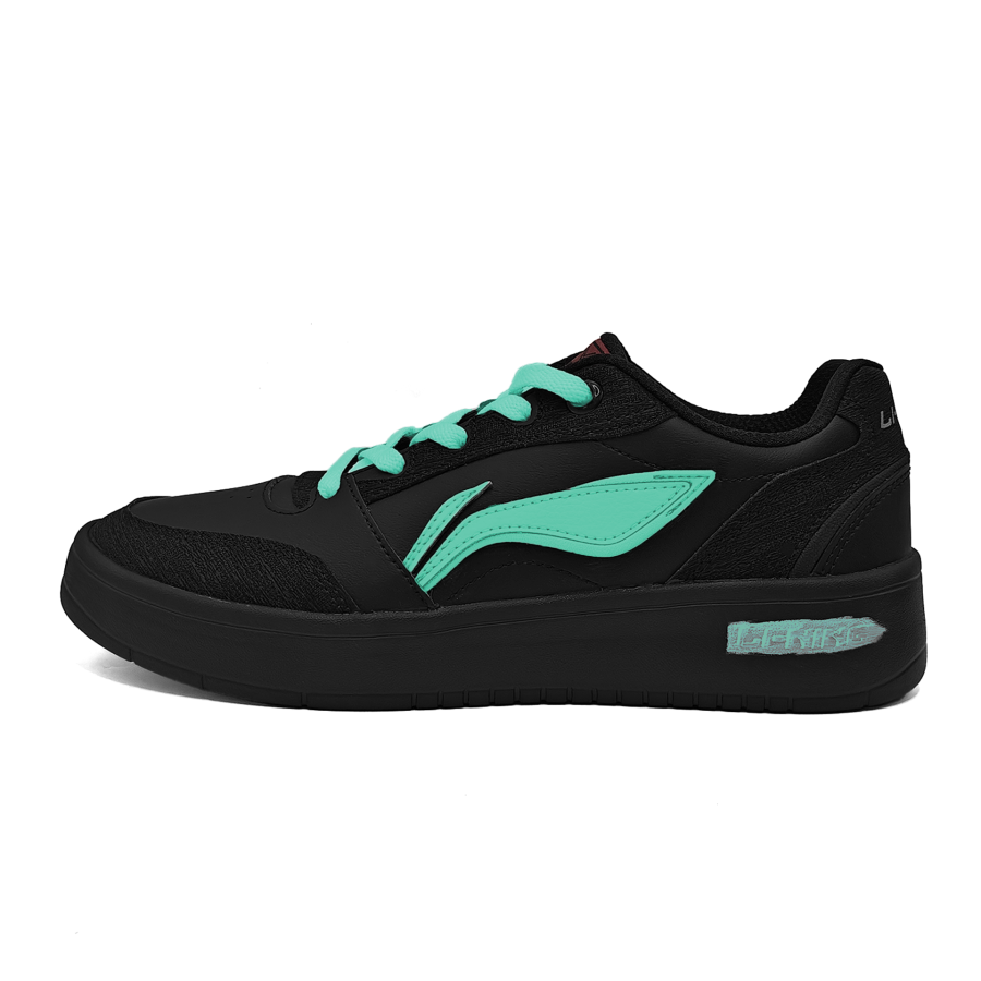 Li-Ning Li Ning Sycee Slip Resistant, Abrasion Resistant, Lightweight Low top Skateboard Shoes Men's Black Green
