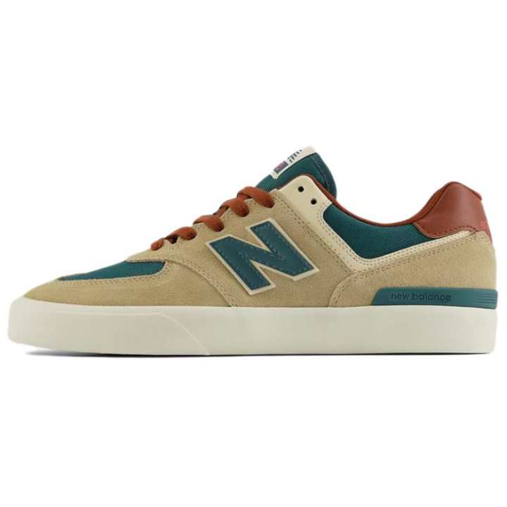 New Balance Numeric 574 New Balance Vulc 'Tan Forest Green'