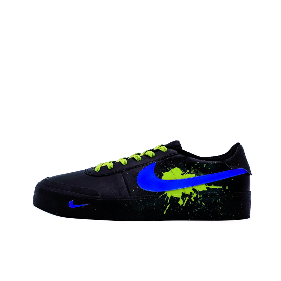 Nike Nike Court Shot Frost Blue Green Inkstone Abrasion Resistant Low top Skateboard Shoes Men's Black Blue