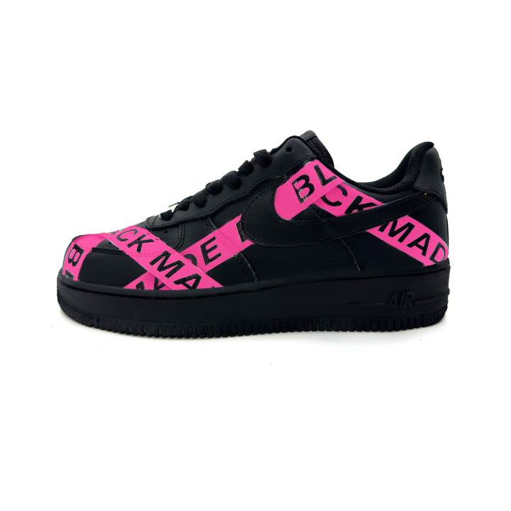 Nike Nike Air Force 1 Slip Resistant Low top Skateboard Shoes Unisex Black Pink