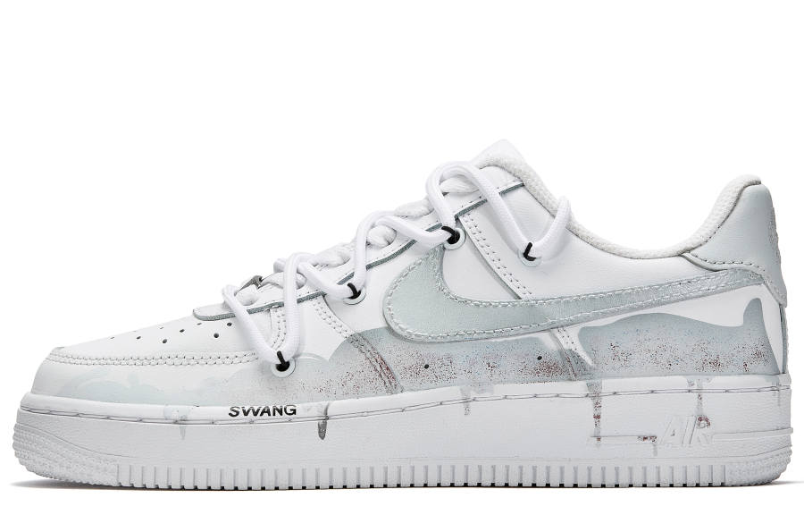 Nike Nike Air Force 1 Freedom Panda, Mountain Spring Cedar Slip Resistant Slip Resistant Low top Skateboard Shoes Men's
