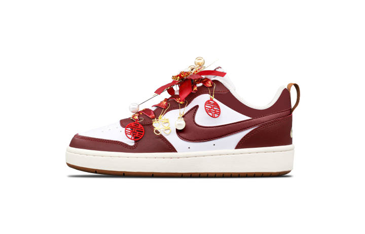 Nike Nike Court Borough 2 Low top Skateboard Shoes Women's Red White