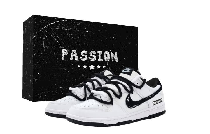 Nike Nike Dunk Line Panda Low top Skateboard Shoes Unisex Black White