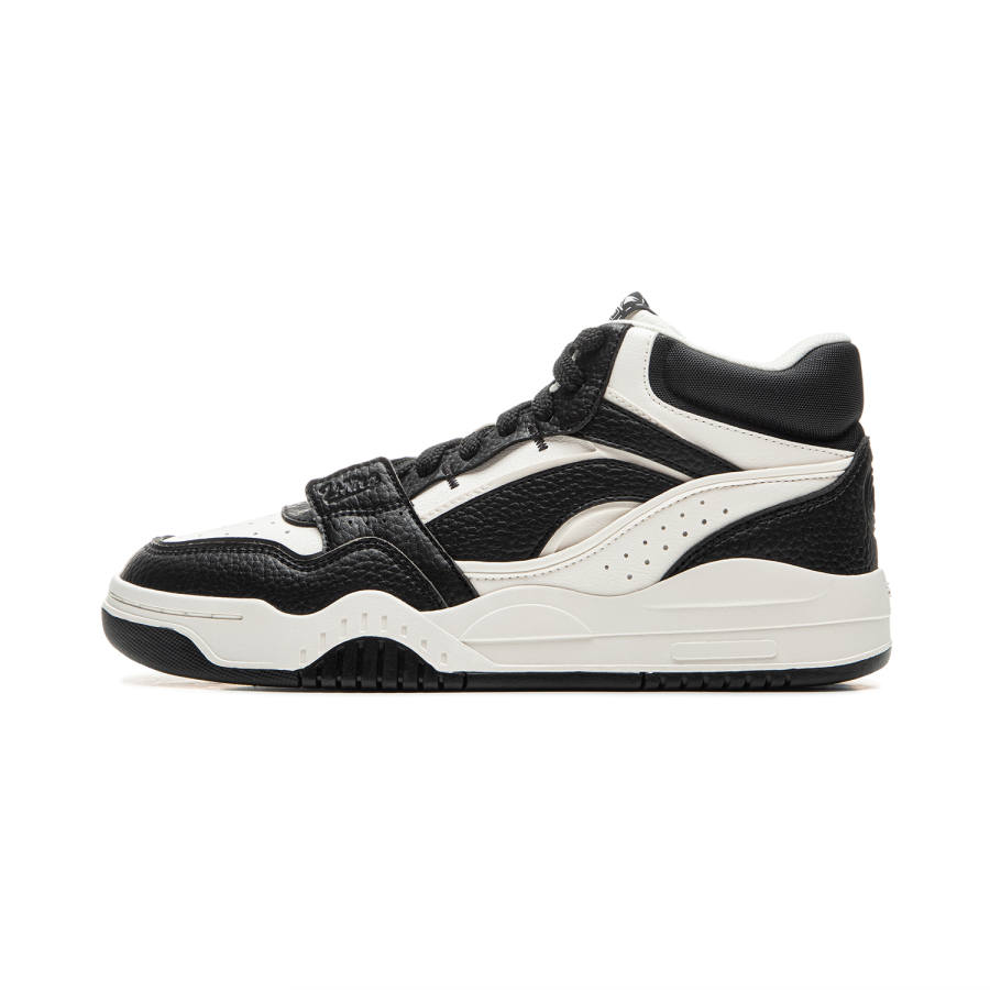 Li-Ning Li Ning Moon White HI Skateboard Shoes Women's Mid Top Black White