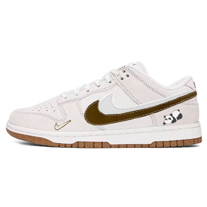 Nike Nike Dunk Tarepanda Cat Slip Resistant Slip Resistant Low top Skateboard Shoes Women's Gray White Red