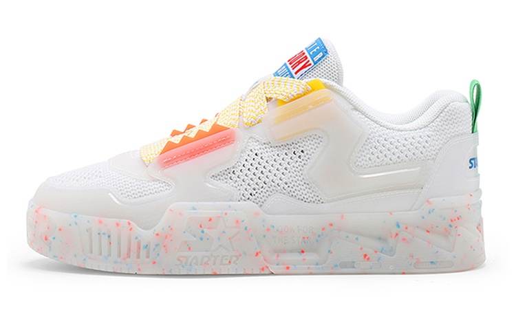 STARTER Ice Drink Jelly Shoes Low top Skateboard Shoes Unisex White