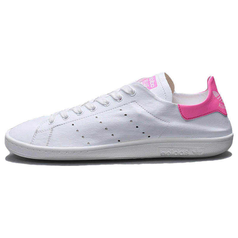 Adidas Originals x Balenciaga Stan Smith Comfortable Slip Resistant Low top Skateboard Shoes Women's White Pink