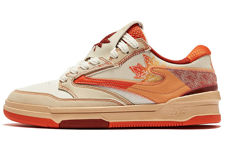 Erke Wudou Maple Leaf 2.0 Low top Skateboard Shoes Women's Red