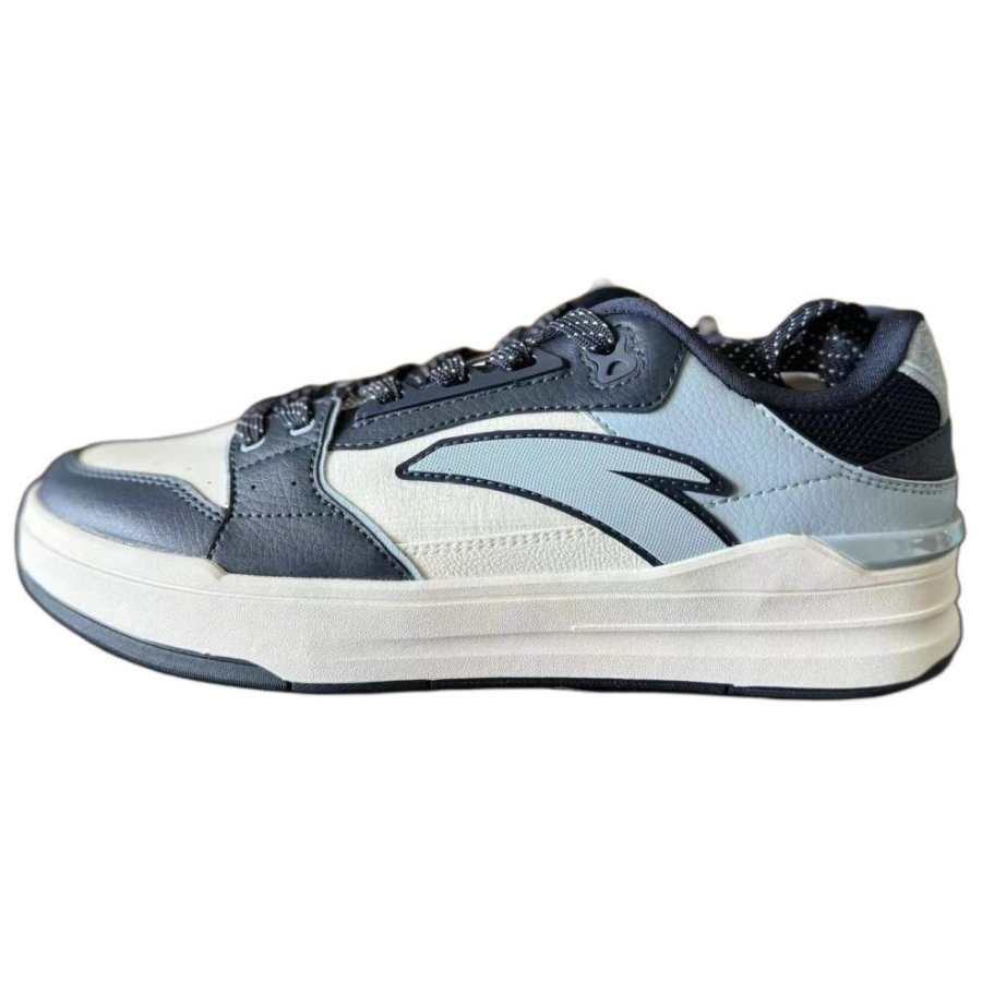 Anta Slip Resistant, Abrasion Resistant, Breathable Low top Skateboard Shoes Men's White Blue