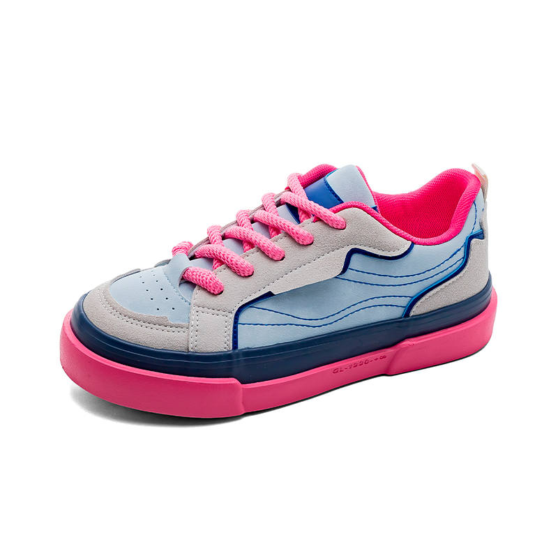 DD&OO Low top Skateboard Shoes Women's Pink Blue
