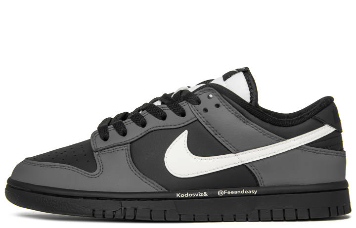 Nike Nike Dunk Anonymous Seal Slip Resistant Abrasion Resistant Low top Skateboard Shoes Men's Black White Gray