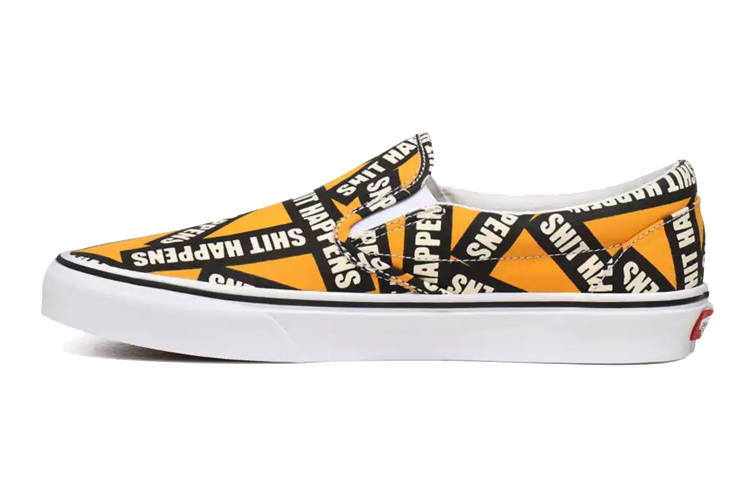 Vans Vans Shit Happens Classic Slip On Orange