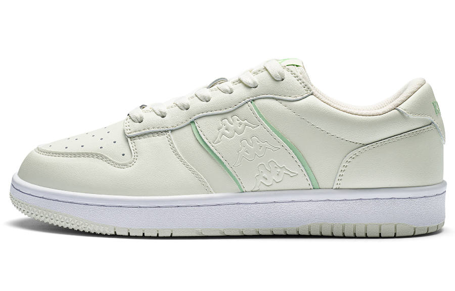 Kappa Back to Back Slip Resistant Abrasion Resistant Low top Skateboard Shoes Unisex Aqua Green