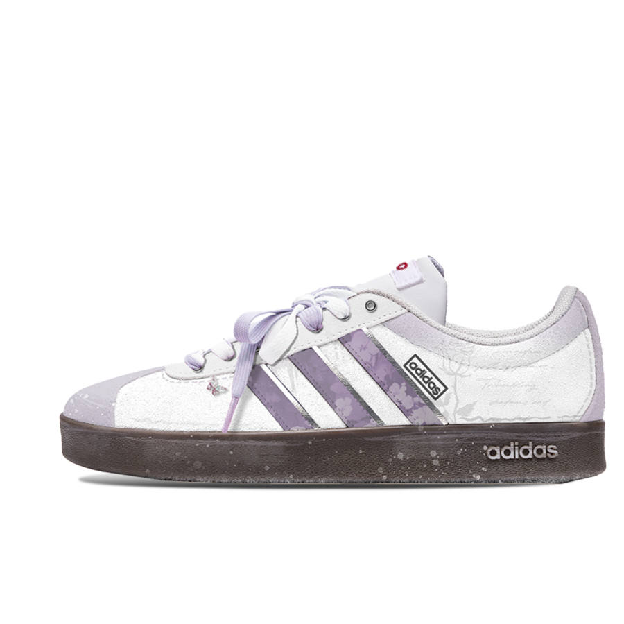 Adidas Neo VL Court 2.0 Low top Skateboard Shoes Unisex Purple Brown