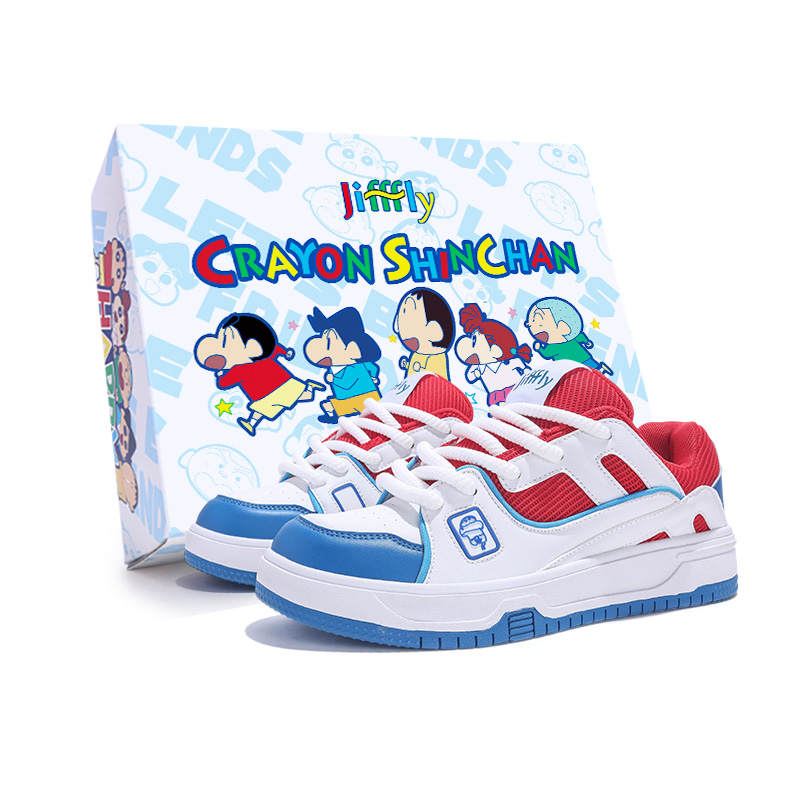 Jifffly SHINCHAN x Jifffly Slip Resistant Balance Lightweight Low top Skateboard Shoes Unisex