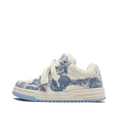 MQMS Distressed Aesthetic Collection Chinese Fashion Trend Double Tongue Of The Shoe Puffy Shoes