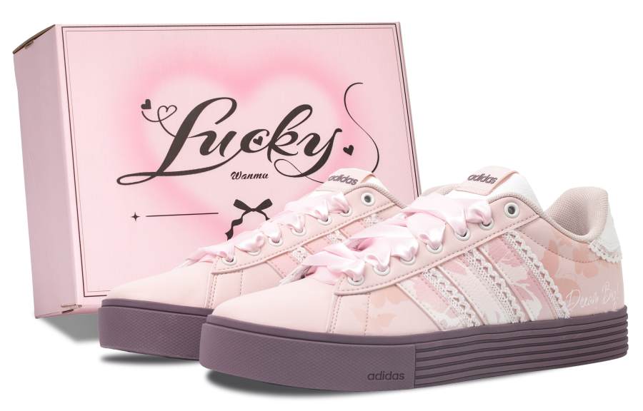 Adidas Adidas Daily 4.0 Butterfly Flower Language Abrasion Resistant Abrasion Resistant Low top Skateboard Shoes Unisex