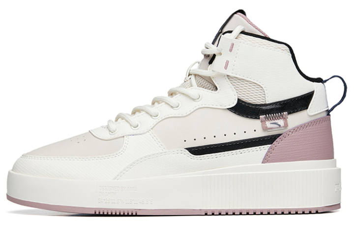 ANTA Anta Platform High top Skateboard Shoes Women's Ivory White