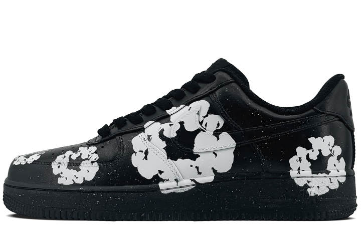Nike Nike Air Force 1 Leather Coverage Slip Resistant And Abrasion Resistant Low top Skateboard Shoes Unisex Black