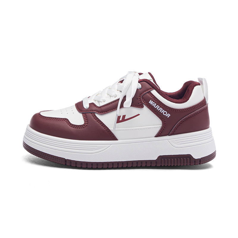 Warrior PU Synthetic Leather Slip Resistant, Abrasion Resistant, Height Increasing Low top Skateboard Shoes Unisex