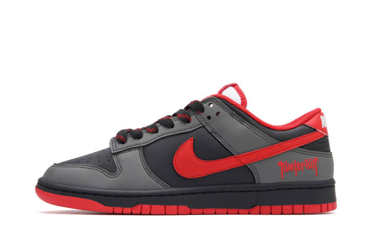 Nike Nike Dunk Hot Low top Skateboard Shoes Unisex Gray Red