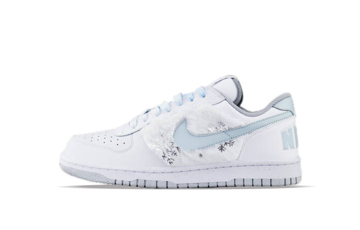 Nike Nike Big Low Lu Abrasion Resistant Low top Skateboard Shoes Men's Blue White