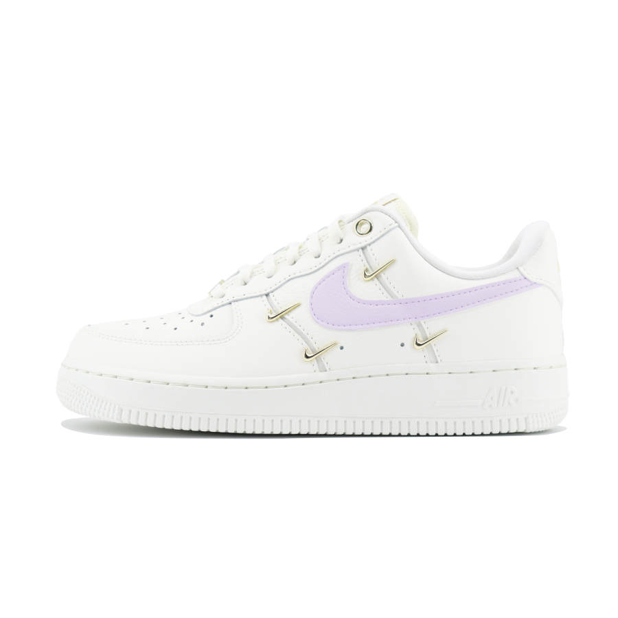 Nike Nike Air Force 1 Slip Resistant, Abrasion Resistant, Lightweight Low top Skateboard Shoes Women's White Purple