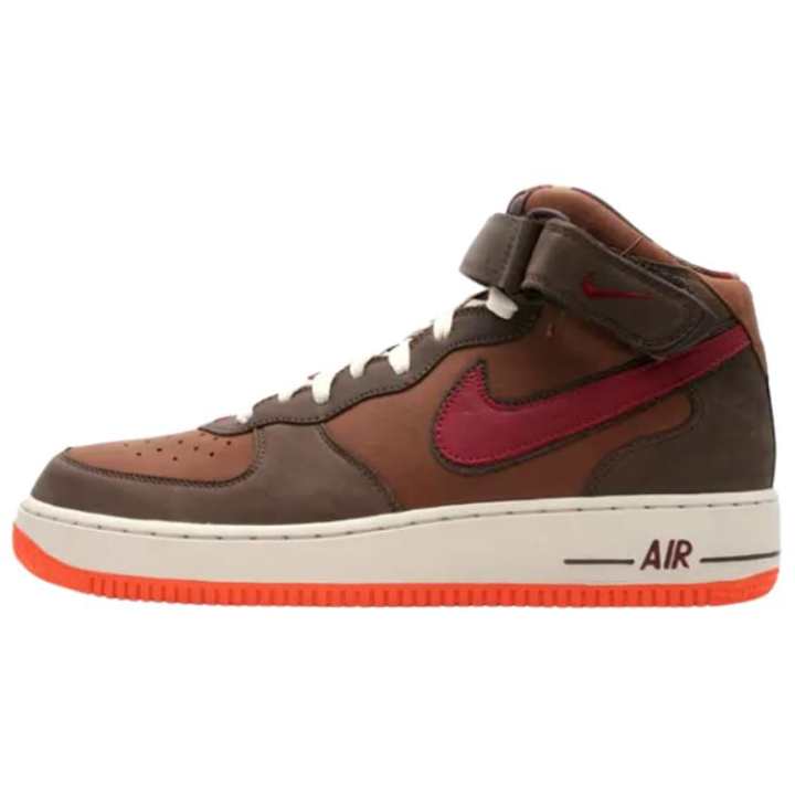 Nike Nike Air Force 1 Mid top Skateboard Shoes Men's Brown