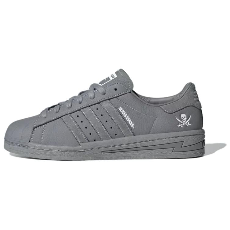 Adidas Originals x NEIGHBORHOOD SUPERSTAR Low top Skateboard Shoes Men's Gray