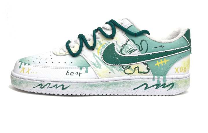 Nike Nike Court Vision 1 Bear Daydream Breathable Height Increasing Breathable Height Increasing Low top Versatile Women's