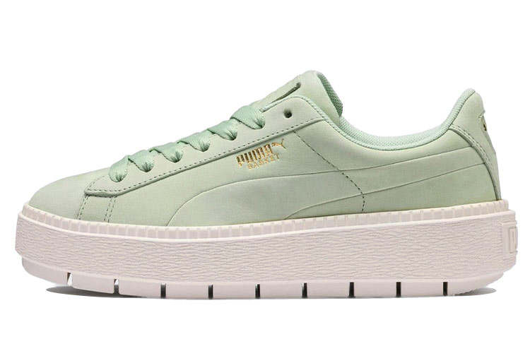 PUMA Platform Trace Skateboard Shoes Women's Low Top Mint Green