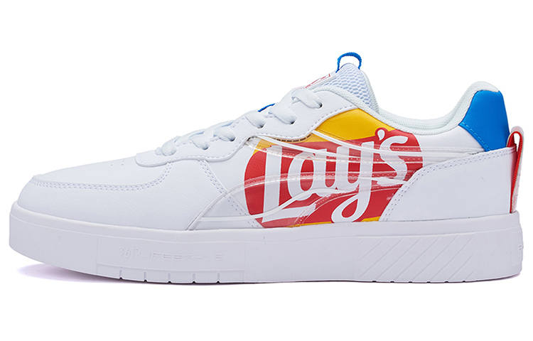 361° Lightweight Anti Slip Low top Skateboard Shoes Men's White Red