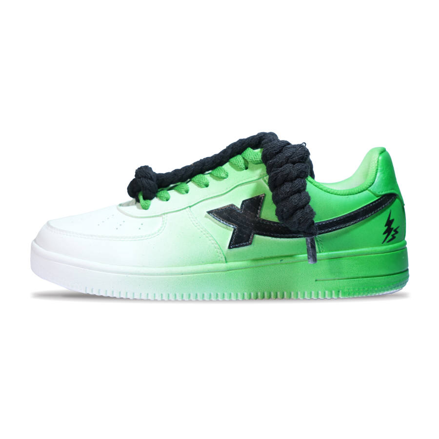 XTEP Air Force 1 Slip Resistant Cushioning Abrasion Resistant Low top Skateboard Shoes Unisex Green Wood Color