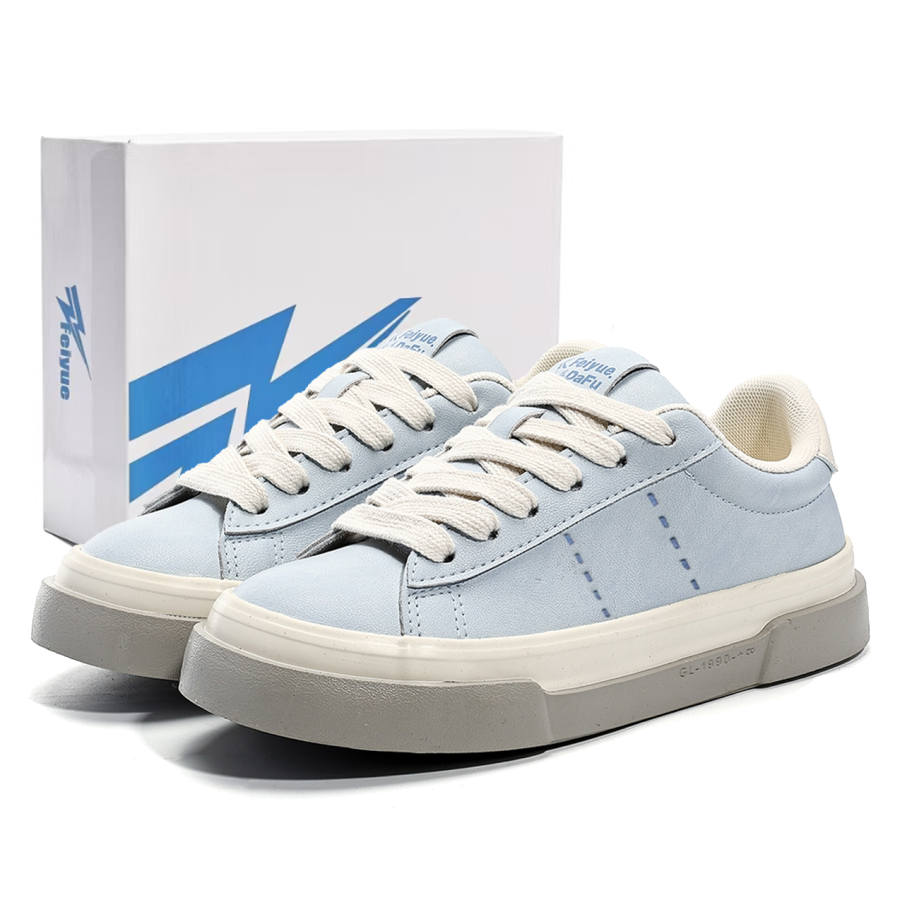 Feiyue Low top Skateboard Shoes Women's Multicolor, Light Blue