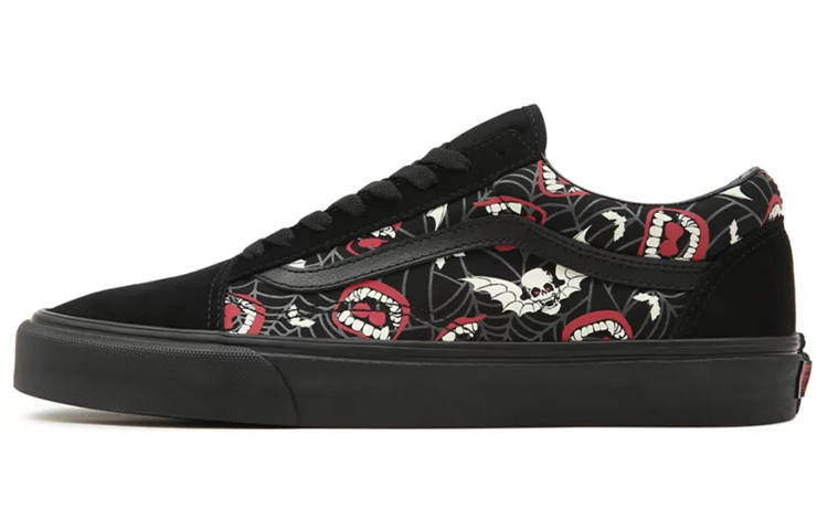 Vans Old Skool Glow Frights Ghost Skeleton Fabric Lightweight Abrasion Resistant Lightweight Abrasion Resistant Low top