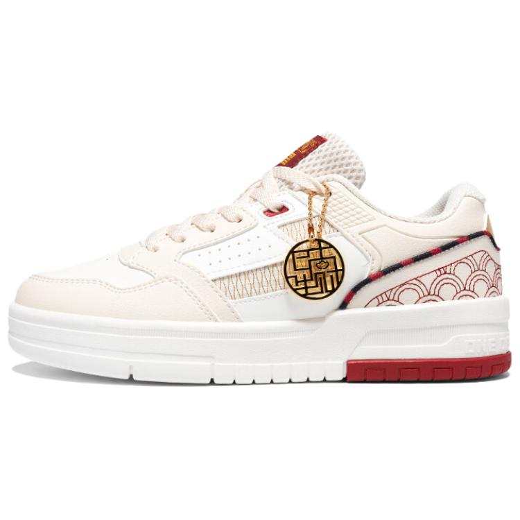 361° Slip Resistant Abrasion Resistant Low top Skateboard Shoes Women's White Pink