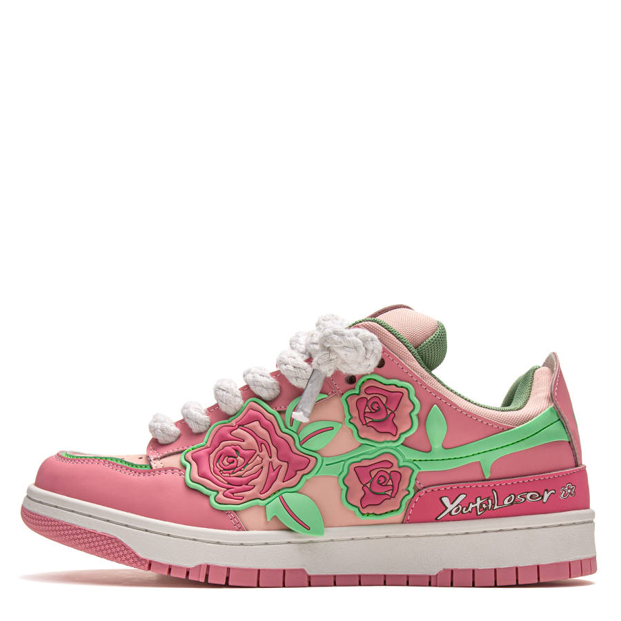 Youthloser Low top Skateboard Shoes Unisex Pink