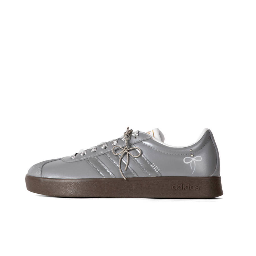 Adidas Adidas Vl Court Classic Abrasion Resistant Low top Skateboard Shoes Unisex Dark Gray