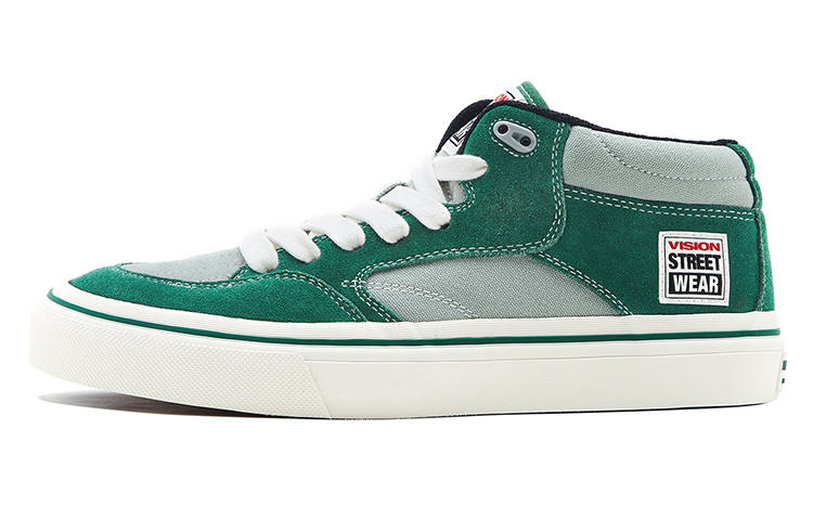 Vision Street Wear Concave Mid top Skateboard Shoes Unisex Moss Green