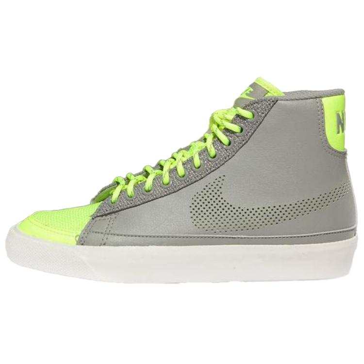 Nike Nike Blazer Mid Slip Resistant Abrasion Resistant Mid top Skateboard Shoes Unisex Gray Green