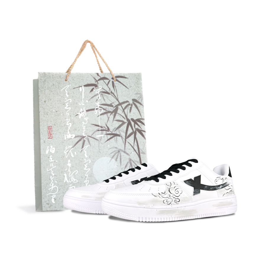 XTEP Air Force 1 Synthetic Leather Cushioning, Wear Resistant Low top Skateboard Shoes Women's White