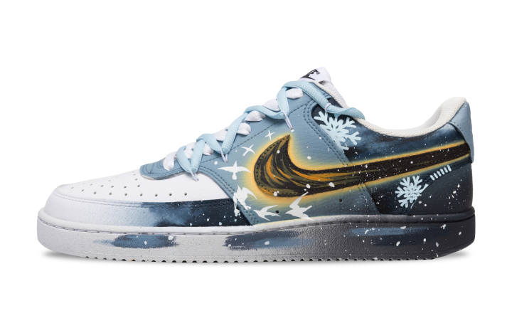 Nike Nike Court Vision Snow Shadow Mystery Thermal Slip Resistant Balance Lightweight