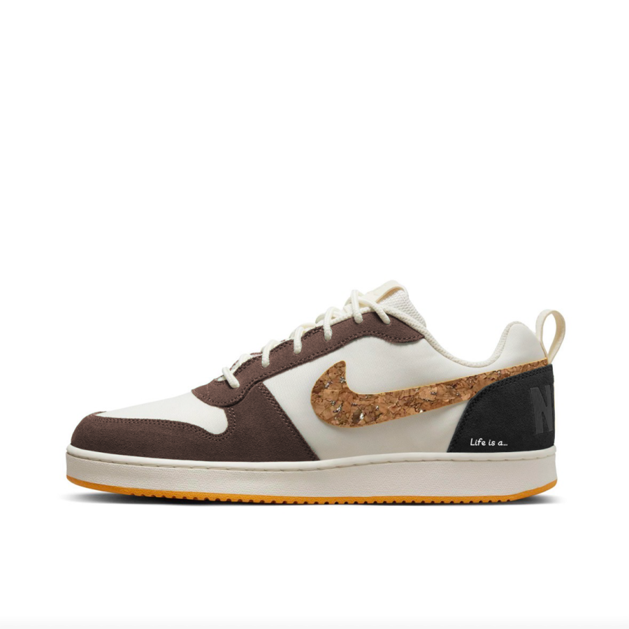 Nike Nike Court Borough PRM Abrasion Resistant Low top Skateboard Shoes Men's Brown Black