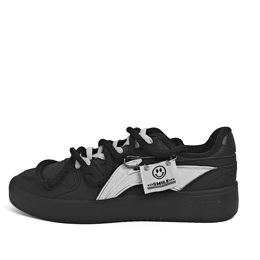 Li-Ning Li Ning Synthetic Leather Slip Resistant, Abrasion Resistant, Lightweight Low top Skateboard Shoes Unisex White