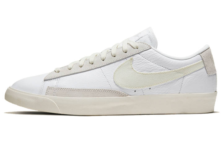 Nike Nike Blazer Leather Abrasion Resistant Coverage Abrasion Resistant Coverage Low top Skateboard Shoes Unisex White