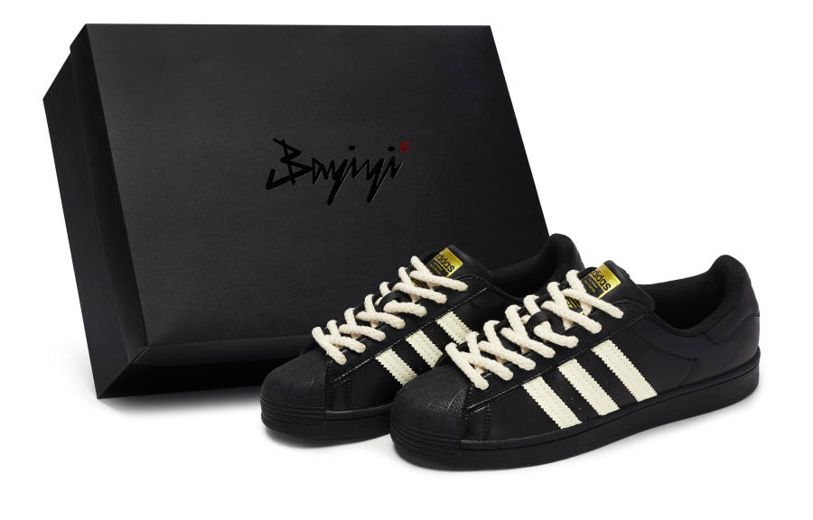 Adidas Originals SUPERSTAR 811 Manufacturing, Checkerboard, Special Shoe Box Low top Skateboard Shoes Unisex Black