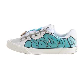 PADDY WOOD Mao642 x PADDY WOOD Cushioning, Wear Resistant Low top Skateboard Shoes Men's White Blue