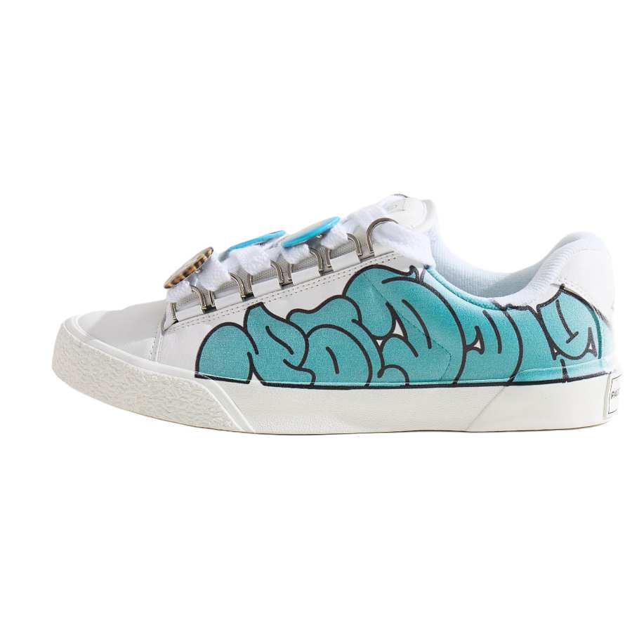 PADDY WOOD Mao642 x PADDY WOOD Cushioning, Wear Resistant Low top Skateboard Shoes Men's White Blue