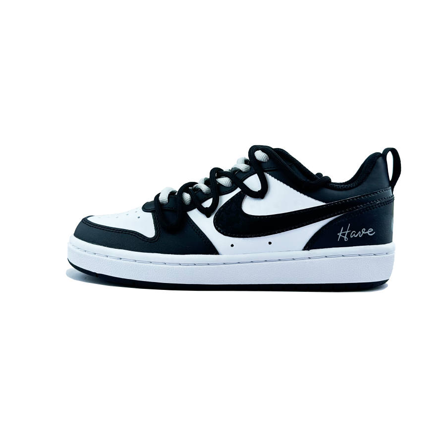 Nike Nike Court Borough Slip Resistant Abrasion Resistant Low top Skateboard Shoes GS Black